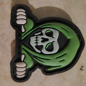 Green and Black Grim Reaper Patch
